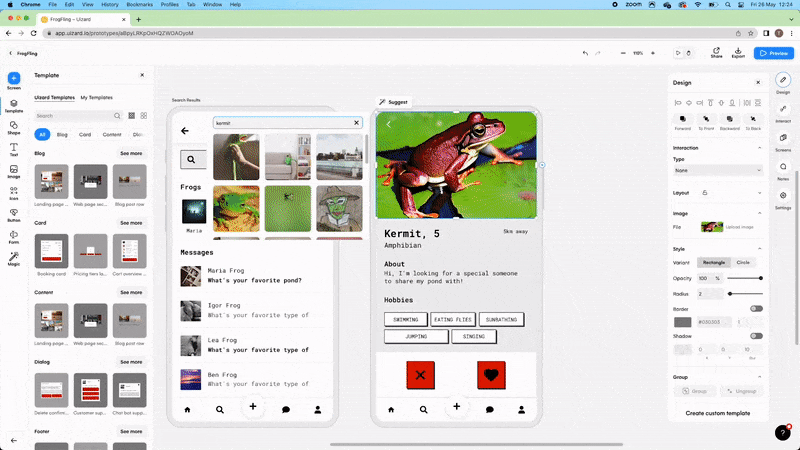 editing in uizard