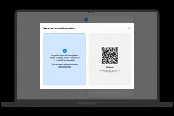 Video of rendering a design as a low-fi wireframe or as a high-fi mockup