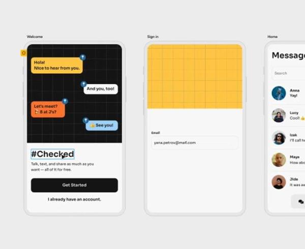Video of a user designing a screen in uizard for a mobile app