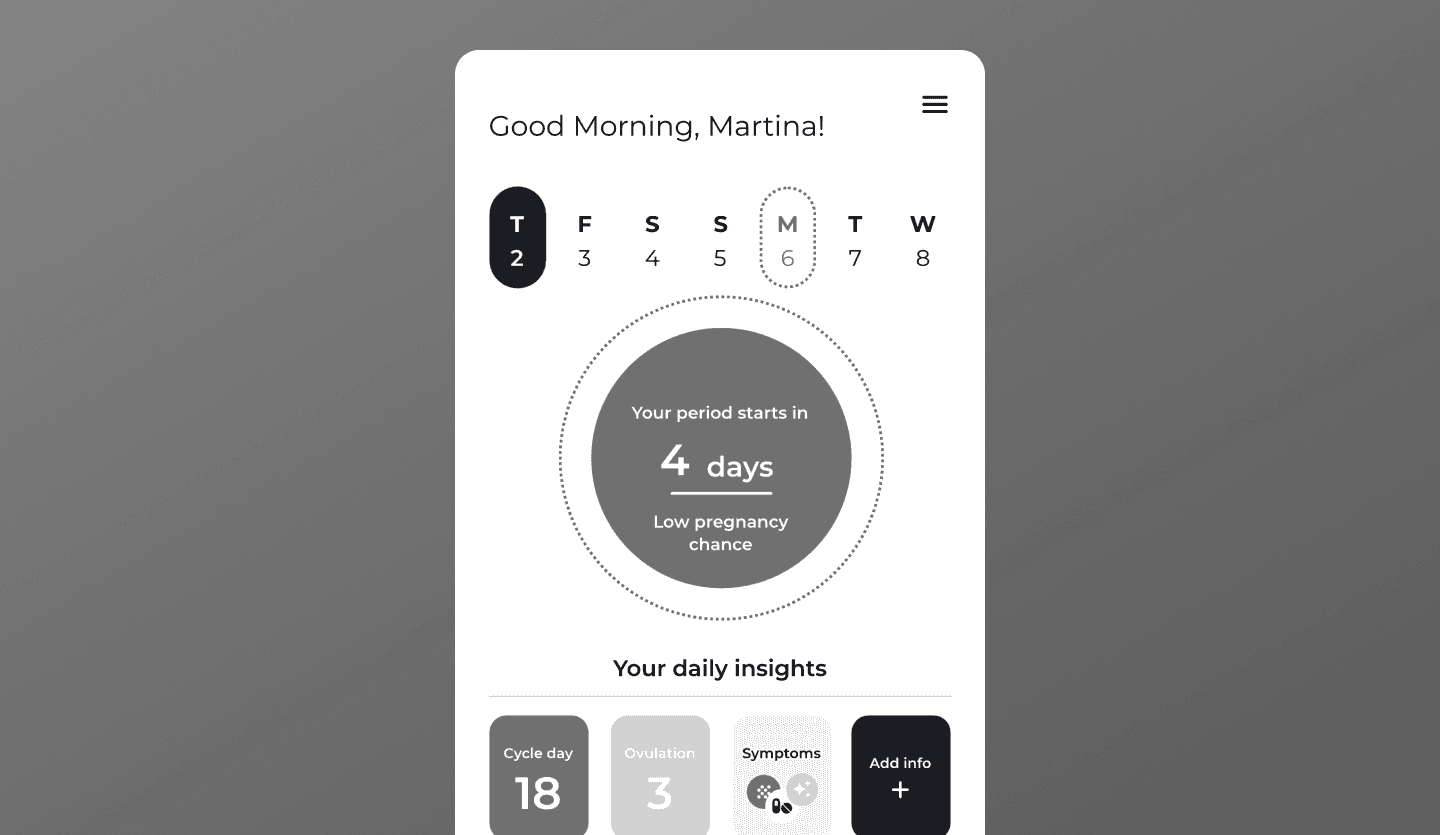 tracking app wireframe design home page
